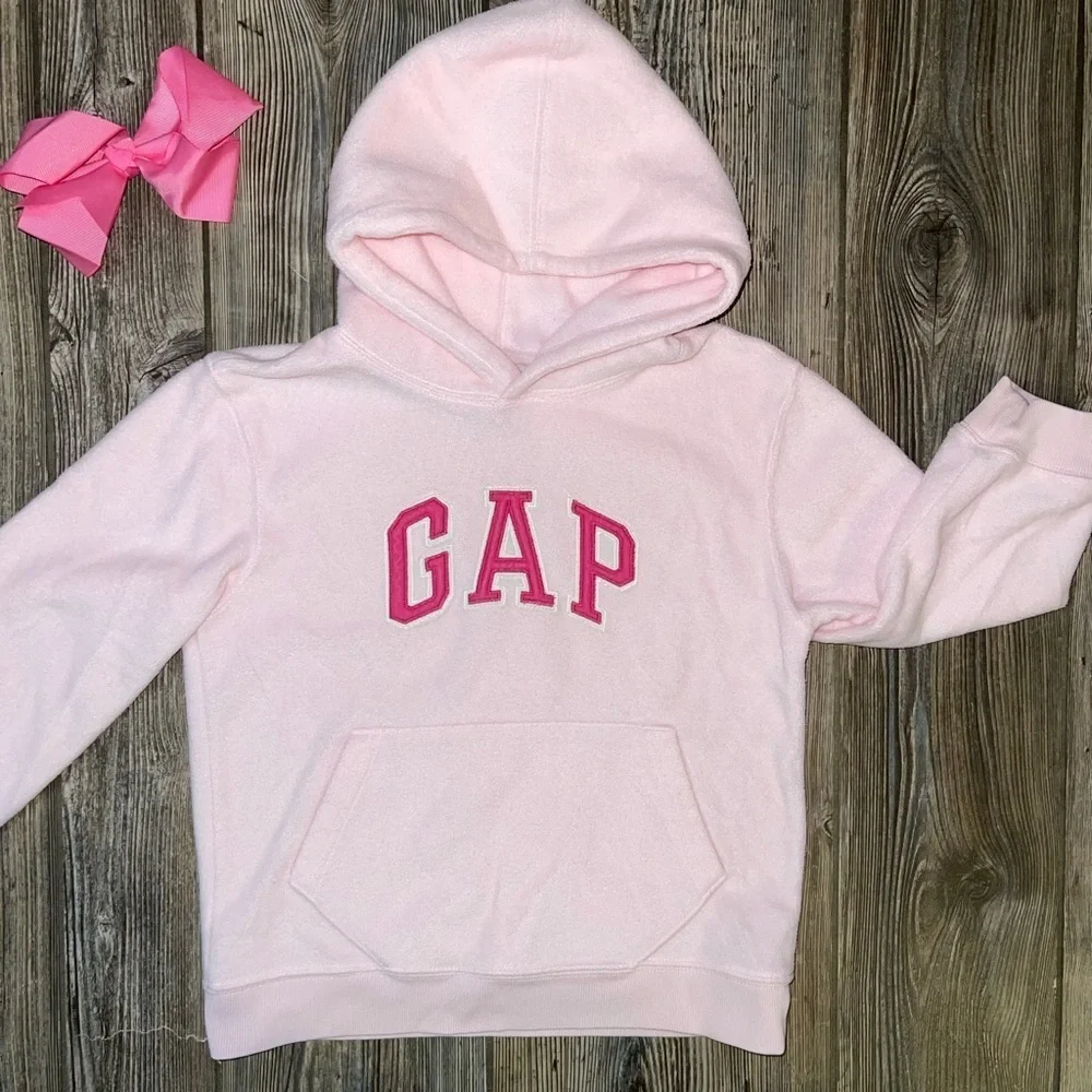 Gap Logo Pink Hooded Sweater